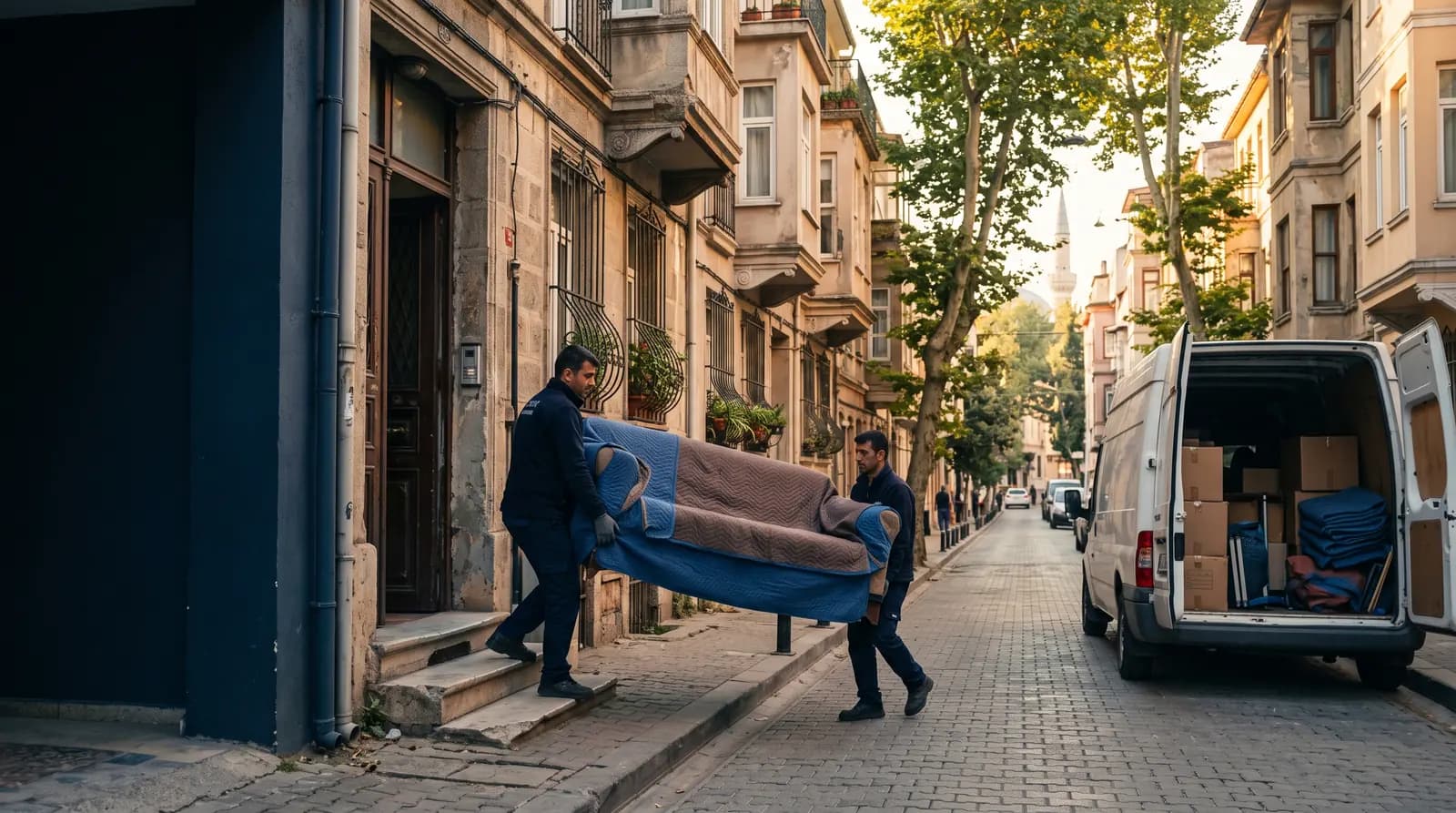 Evden eve nakliyat hizmetini anlatan görsel